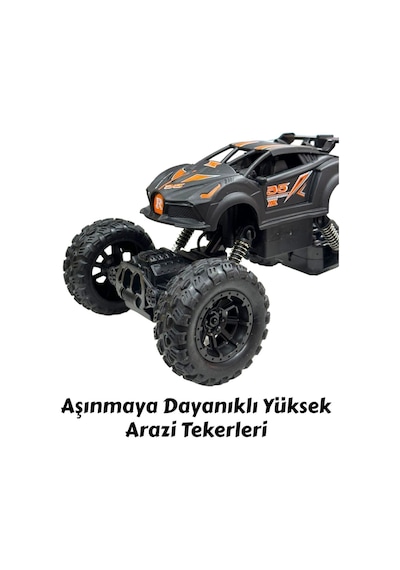 Uzaktan Kumandalı Bluetooth Telefon Kontrollü Jeep Araba Drift Şarjlı Rock Crawler 19 Cm Off-road