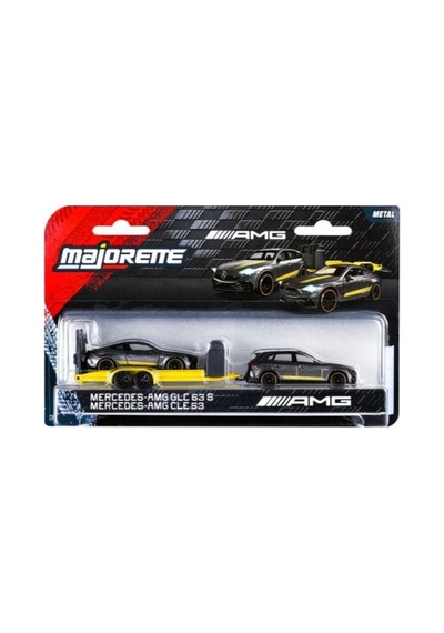 Majorette Mercedes-amg Deluxe Trailer Serisi Mercedes-amg Glc 63 S / Mercedes-amg Cle 53 Çok Renkli