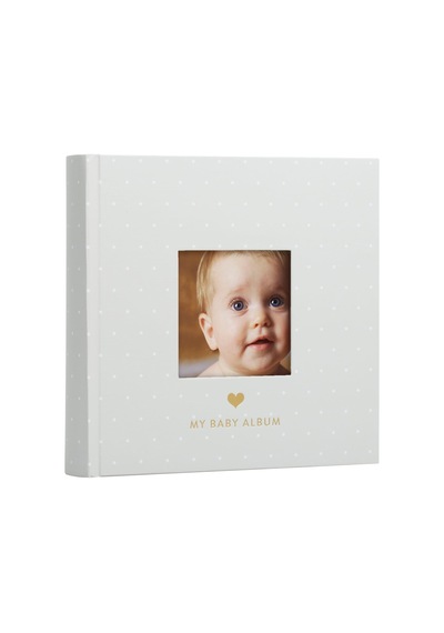 Bebek Fotoğraf Albümü, Yeni Ve Bekleyen Ebeveynler İçin Hatıra Kitabı, Cinsiyetsiz Bebek Aksesuarı, Baby Shower İçin İdeal Hediye, 200 Resim Tutar, Gri Ve Beyaz Puantiyeli