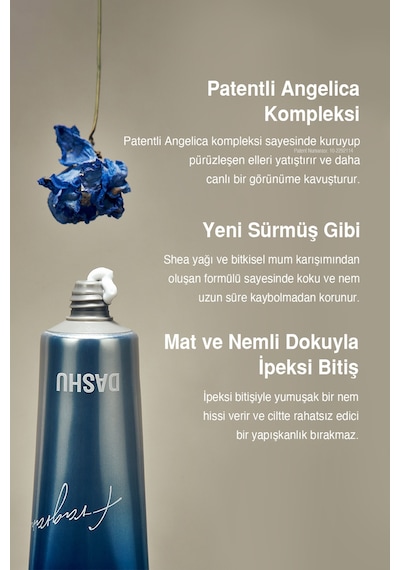 Nemlendirici, Hafif Dokulu Unisex Parfümlü El Kremi Dashu Acqua Dive Perfume Hand Cream