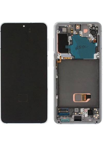 Samsung Galaxy S21 5g Sm-g991 Lcd Ekran Dokunmatik Çıtalı Beyaz