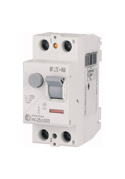Eaton 194690 Artık Akım Devre Kesiciler Ac Tipi 2x25a, 6ka, 30ma