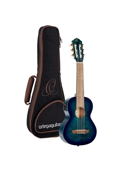 Ortega Mini Travel Series 17" Elektro Guitalele Blue Fade Maun 104122162005