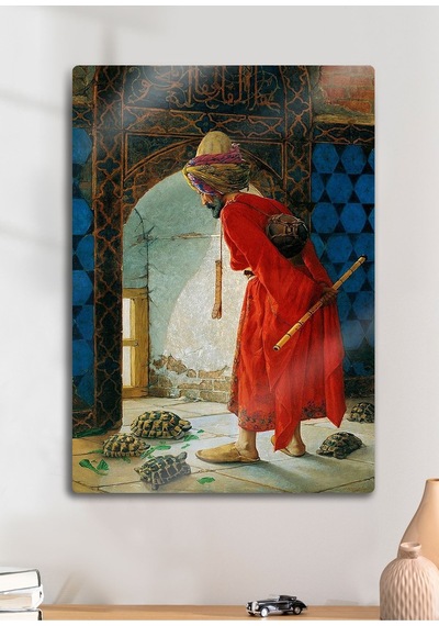 Kaplumbağa Terbiyecisi, Osman Hamdi Bey - Metal Baskı Tablo