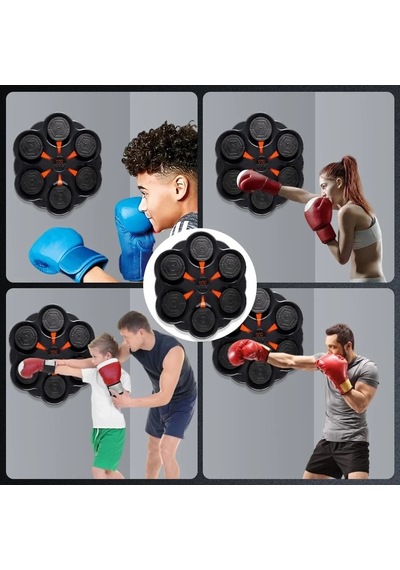 Just Cheap Store Duvar Boks Makinesi Müzikli Bluetooth Hoparlör Özellikli Led Işıklı Ritimli 9 Mod Seviye Ayarlı Box