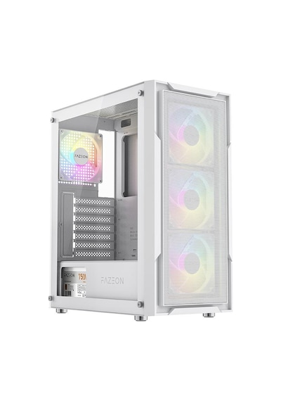 Fazeon F11 750w 80plus Bronze Mesh 4x120mm Rgb Fanlı Atx Beyaz Bilgisayar Kasası