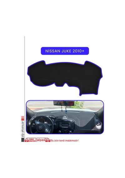 Nissan Juke 2010+torpido Koruma Halısı Mavi Kenar