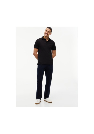 Tommy Hilfiger Polo Yaka Siyah Erkek T-shirt Bds