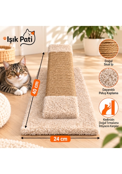 Işık Pati Kedi Tırmalama Rampası