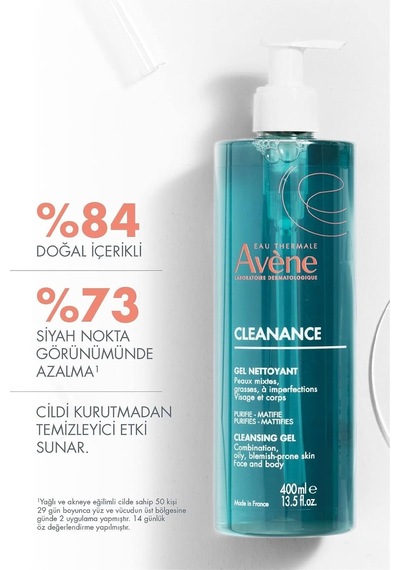 Lexroo Eau Thermale Cleanance Yağlı Ve Akneye Eğilimli Ciltler Için Matlaştırıcı Temizleme Jeli 400