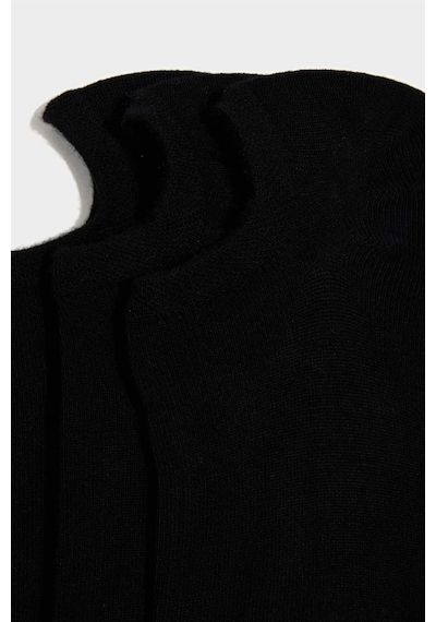 Defacto Erkek Dikişsiz 3lü Bambu Sneaker Çorap F5323axnsbk23 Siyah-bk23