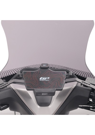Gp Kompozit Ttr07 Universal 360 Yatay / Dikey Titreşim Modüllü Telefon Tutucu Siyah-kırmızı