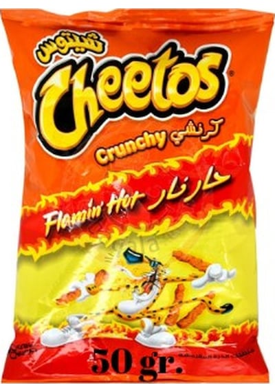 Cheetos Crunchy Flamin Hot Corn Snack 50G