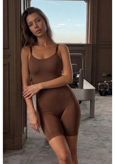 Kadın Kahverengi Trend Seamless Body