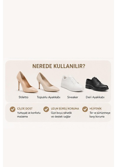 Ayakkabı Topuk Koruyucu Bant 10 Adet Vurma Önleyici Yara Yapmaz Yapışkanlı Ped Seti