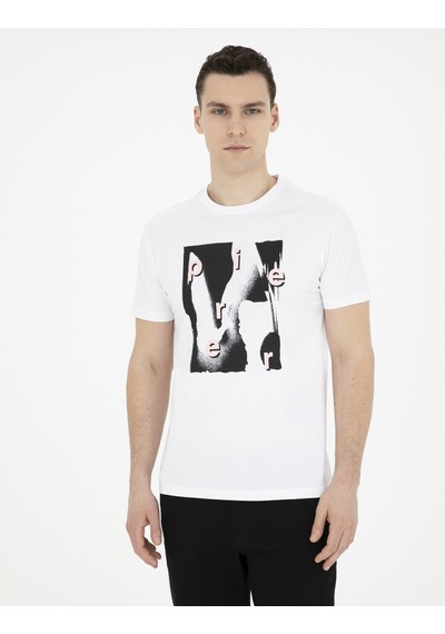 Pierre Cardin Erkek Beyaz Tişört 50282065-vr013 Beyaz