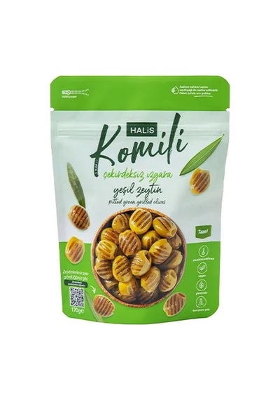 4 Adet Komili Çekirdeksiz Izgara Yeşil Zeytin 170 G