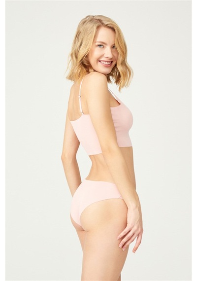 Cottonhill Klasik Basic Lazer Kesim Bikini Külot 3'lü Paket Çok Renkli 2 Çok Renkli