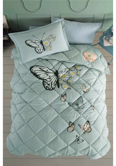 Clasy Pamuk Tek Kişilik Uyku Seti Daisy Love V1 Mint