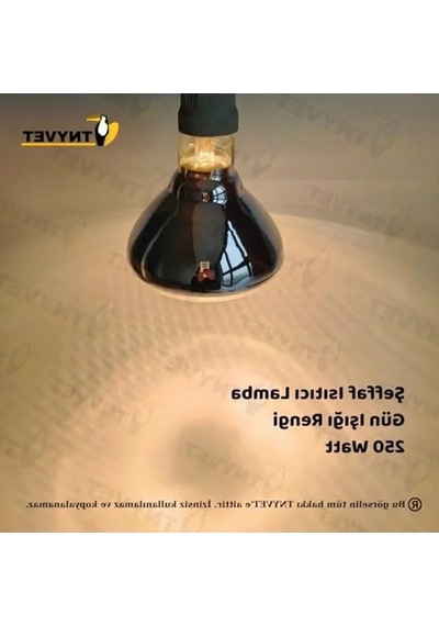 Şeffaf Infrared Isıtıcı Lamba, 250 Watt Güç, Çift Amaçlı