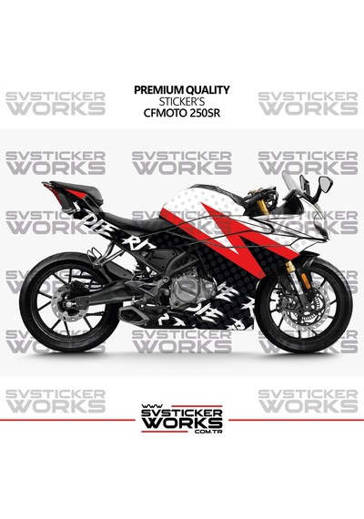 Cfmoto 250sr Kaplama Sticker Ride Or Die Design Motor Kaplama Modeli Hazır Kit Tüm Modeller Uyumlu Siyah