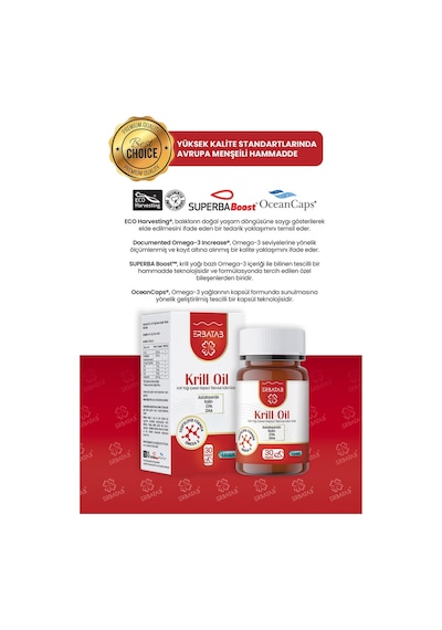 Erbatab Krill Oil 500 Mg 30 Kapsül
