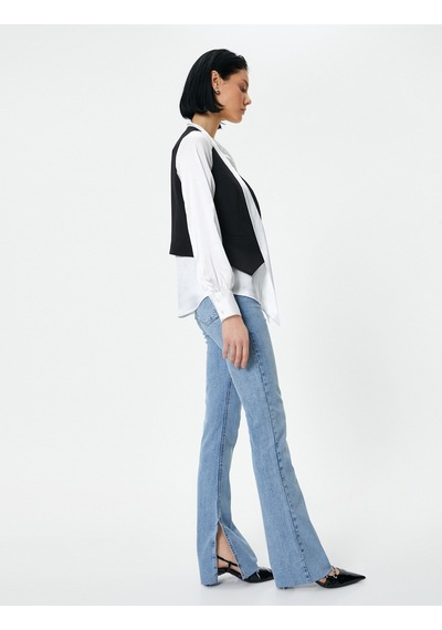 Koton İspanyol Paça Kot Pantolon Yırtmaç Detaylı Dar Kesim Standart Bel - Victoria Slim Jeans Açık İndigo 4sal40061md 4SAL40061MDLGT Açık İndigo Koton İspanyol Paça Kot Pantolon Yırtmaç Detaylı Dar Kesim Standart Bel - Victoria Slim Jeans Açık İndigo 4sal40061md 4SAL40061MDLGT Açık İndigo