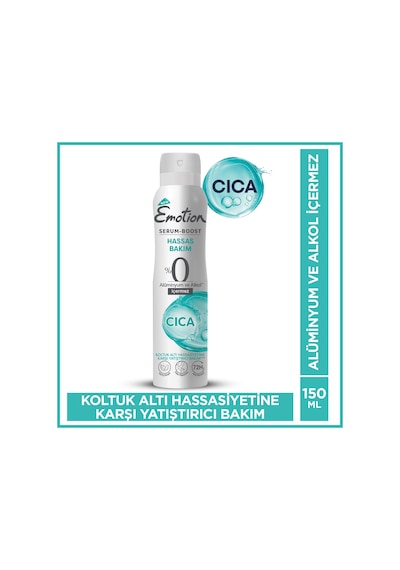 Serum Boost Cıca Hassas Bakım Kadın Sprey Deodorant Alüminyum&alkol İçermez 150 Ml