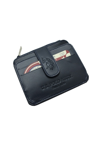U.S. Polo Assn. Plcuz 7658 U.S.Polo Assn.Hakiki Deri Erkek Kartlık-Lacivert