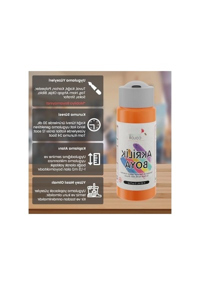 60ml Turuncu Akrilik Boya 0,15 L