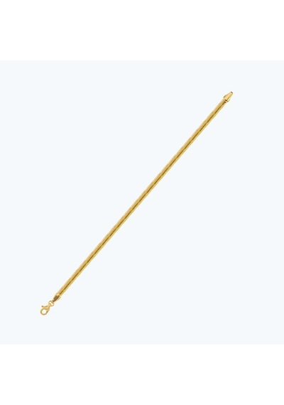 Altınbaş 22 Ayar Altın Balık Sırtı Zincir Bileklik Bzcbl0004-25937-2-330mm Çok Renkli
