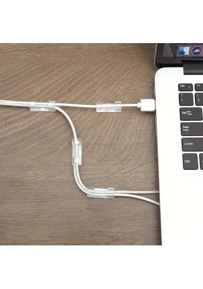 Tr 60 Adet Kablo Düzenleyici Sabitleyici Yapışkanlı Organizer Klips Seti