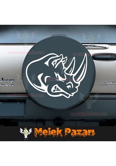 Gergedan Kafası Araba Sticker