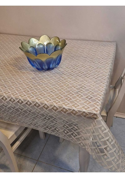 Ithal Pvc Muşamba - Desenli Silinebilir Masa Örtüsü 07iz08 Bej