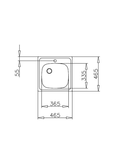 Teka E50 1B (46.5 x 46.5) Paslanmaz Çelik Eviye