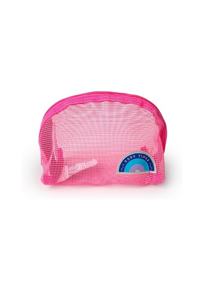 Ecrou Mesh Makyaj Çantası Pembe