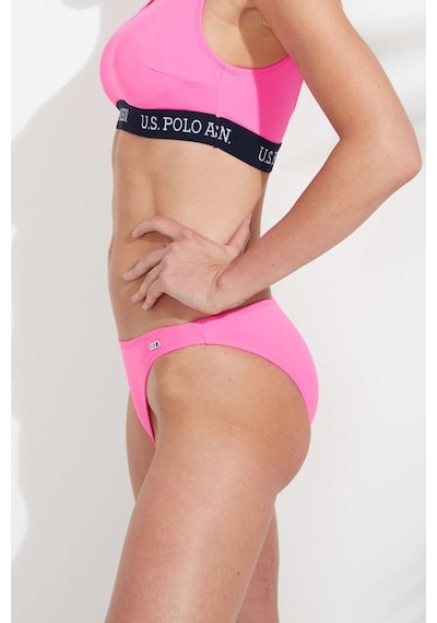 U.S. Polo Assn. Kadın Pembe İnce Kenar Bikini Alt 21510