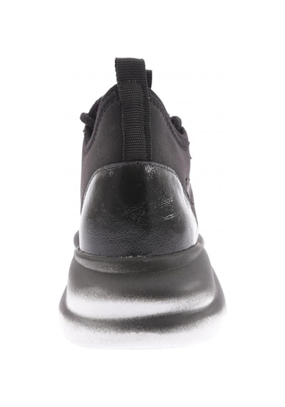 Dgn 311 Kadin Kalin Taban Yazi Detayli Sneakers Ayakkabi 311-2026-R1534 Siyah