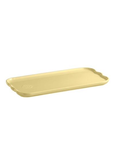 Emile Henry Madeleine Servis Tabağı 2 X 15 X 31,5 Cm Tereyağı Sarısı/vanille Diğer