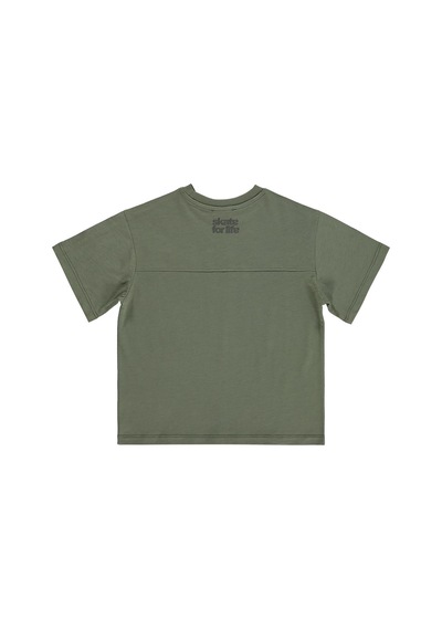 Civil Boys Basic Flamlı 6-9 Yaş Tişört - Haki
