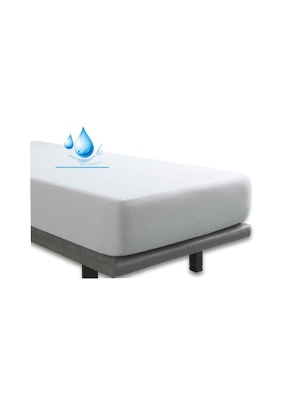 Altın Karma 150x200+30 Cm Fitted Alez Çift Kişilik Sıvı Geçirmez Micro Yatak Koruyucu Beyaz