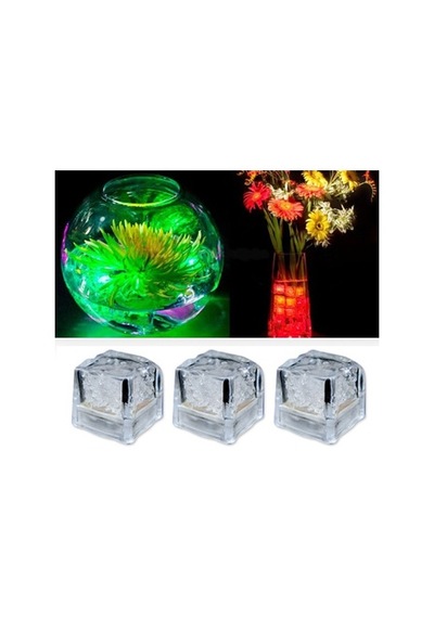 Led Işıklı Buz Küpleri Şeffaf