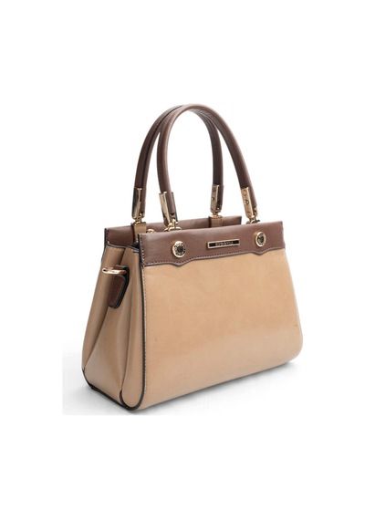 Silver & Polo Silver Polo Vizon - Kahve Düz Cilt Kadın El Çantası Sp1292