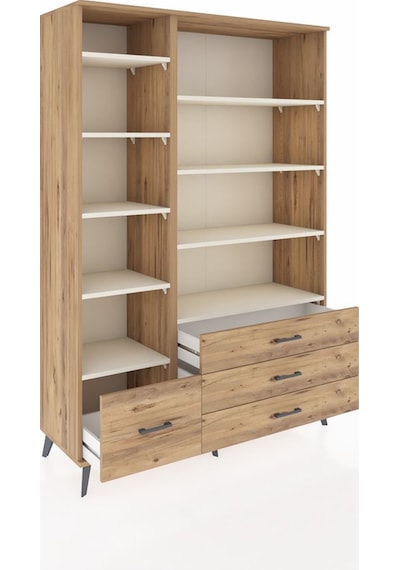 Hyperion Dolap 9 Raflı 4 Çekmeceli 132x44x195 Çam-aytaşı/çam Aytası/atlas Çam - Atlas Çam Hyperion Dolap 9 Raflı 4 Çekmeceli 132x44x195 Çam-aytaşı/çam Aytası/atlas Çam - Atlas Çam