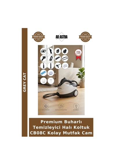 Premium Buharlı Temizleyici Halı Koltuk Cb08c Kolay Mutfak Cam
