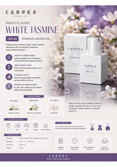 Carpex Aroma Oil 120 Ml Maxx Classic White Jasmine