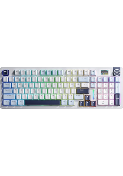 Aula S98 Pro 3 Modlu Rgb Hot Swap Mekanik Star Vector Switch Kablosuz Makrolu Klavye Lacivert