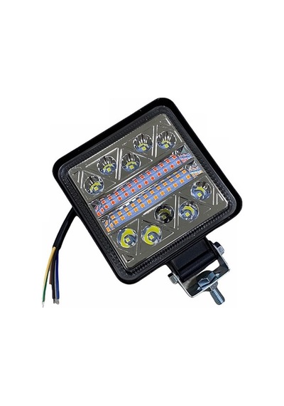 10V-30V Led Lamba Off-Road 106 X 106 X 25 Ledli Kare Kırmızı-Tu N11.54872