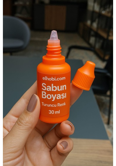 1 Adet Sabun Boyası Veya Renklendirici - Turuncu - 30 Ml