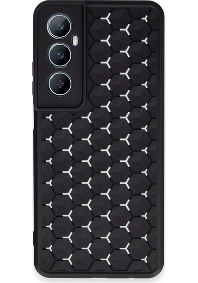 Newface - 289 - Realme C65 Kılıf Petek Silikon Kapak - Csmo-tex - - Siyah Sıyah